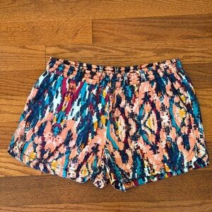 a.n.a. Women’s Multicolor Elastic Waist Rayon Shorts M